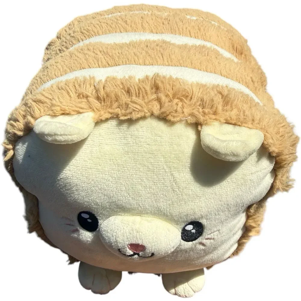 Squishable Cat Bread Loaf 9” Plush Kitty Brown Tan Soft Stuffed Animal Toy